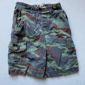 Boys Green Camo Shorts Size 6